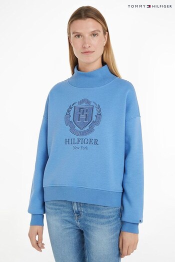 Tommy Hilfiger Blue Relaxed Hilfiger Jumper (C11697) | £130