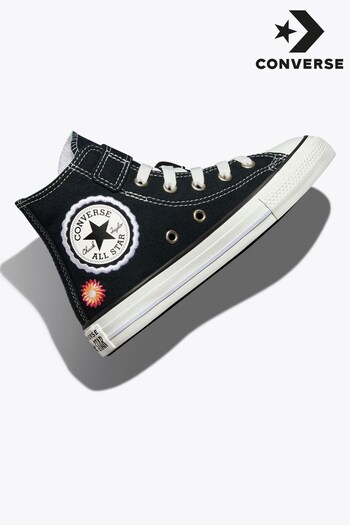 Converse Black Festival High Top Youth Trainers (C12063) | £45