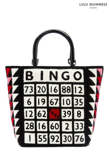 Lulu Guinness Black Black Multi   Bingo Bibi Tote Bag (C12712) | £195