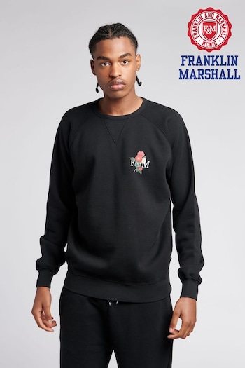 Franklin & Marshall Mens Black BB Crew Top (C13329) | £60