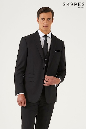 Skopes Madrid Black Tailored Fit Suit Jacket (C13653) | £100