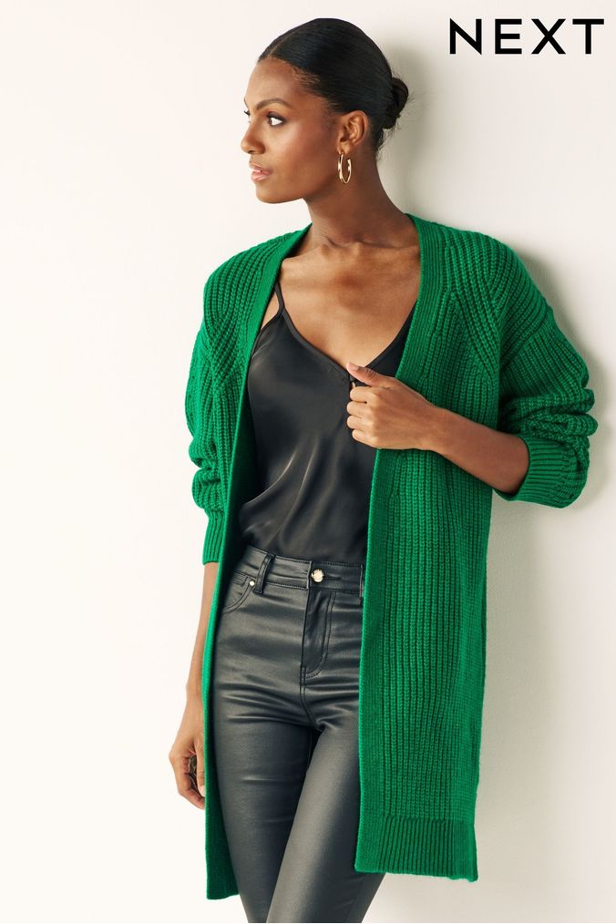 Green shop ladies cardigan