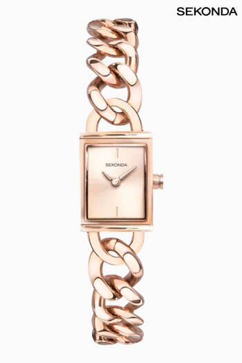 Sekonda Ladies Rose Gold Chain Bracelet Watch (C13865) | £80