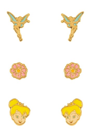 Peers Hardy Disney Tinkerbell Yellow Trio Earring Set (C13941) | £15