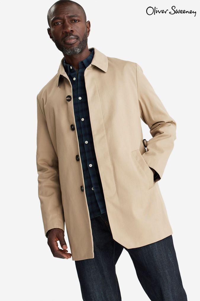 Mens beige mac jacket clearance