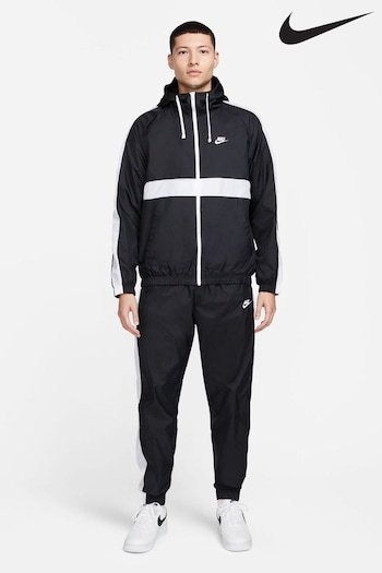 Nike Black Sportswear Hooded Woven Tracksuit (C14949) | £83