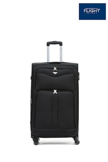 Flight Knight Large Softcase Lightweight Check In Suitcase With 4 Wheels (C14969) | £90