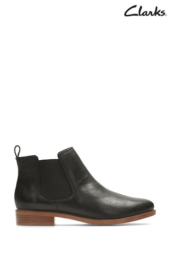 Clarks Black Leather Taylor Shine supinador Boots (C15509) | £75
