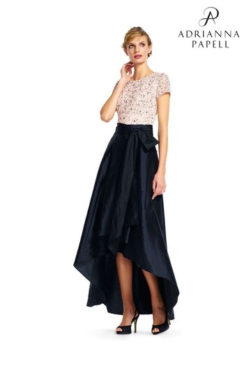 Adrianna Papell High Low Ball Black Skirt (C15860) | £99