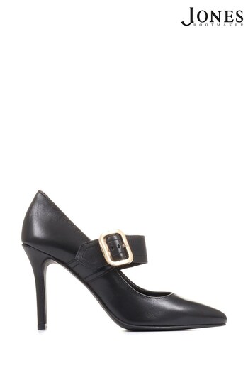 Jones Bootmaker Charlize Stiletto Mary Janes Black Shoes (C15901) | £115
