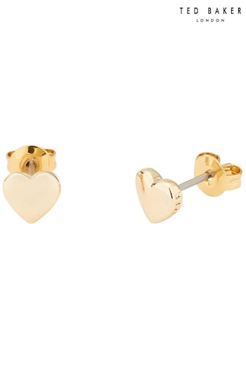 Ted Baker Gold Tone HARLY:  Tiny Heart Stud Earrings (C15977) | £25