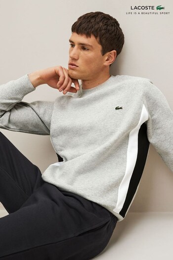 Lacoste Mens Grey Core Graphics Sweatshirt (C16038) | £125