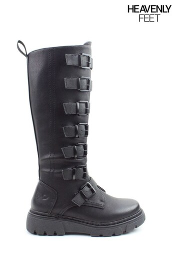 Heavenly Feet Ladies Style Martha Vegan Friendly Black Boots (C16357) | £80