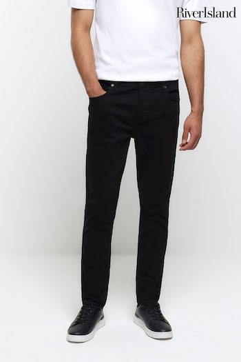 River Island Black Slim Length Jeans (C16493) | £30