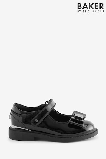 Baker by Ted Baker Girls Back to School Patent Mary Jane Black Shoes (C16503) | £44 - £46