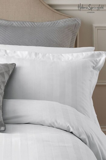 Helena Springfield White Moderne Stripe Duvet Cover and Pillowcase Set (C16508) | £27 - £51