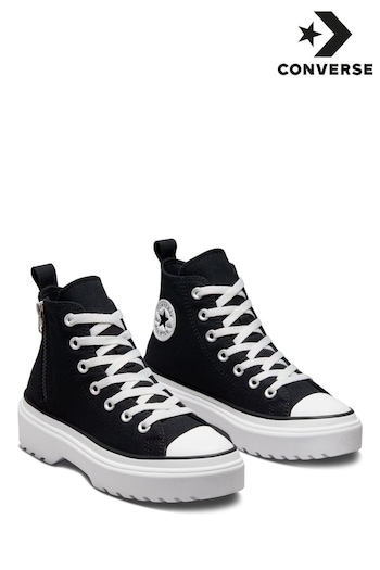 Converse was Black Lugged Lift Youth Trainers (C16514) | £60