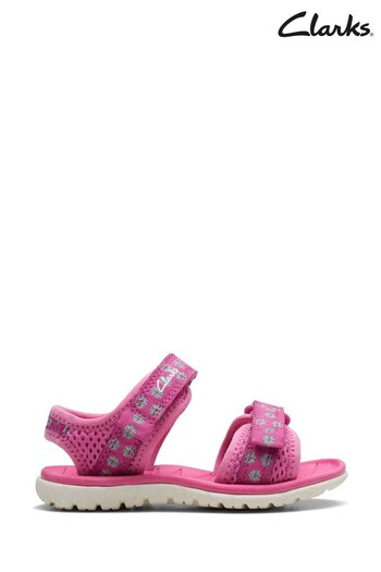 Clarks Pink Toddler Surfing Tide Water Sandals (C16840) | £24