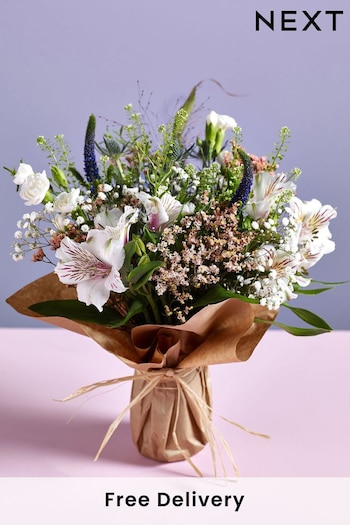 White Fresh Flower Posy Letterbox Bouquet (C18035) | £26