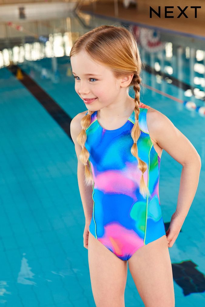 Buy Girls Swimsuits Blue Swimwear Online Next UK