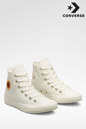 Converse White Festival High Top Trainers (C18054) | £65