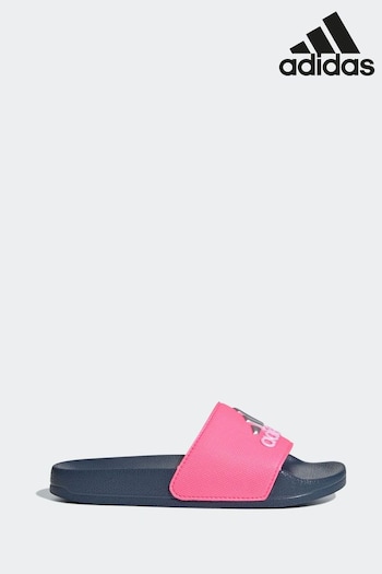 adidas Pink Adilette Shower Sandals (C18520) | £18
