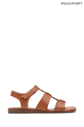 Rockport Imogen Gladiator Brown Shoes (C18553) | £70