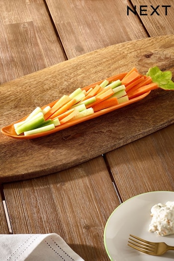 Orange Carrot Plastic Serve Platter (C18589) | £8
