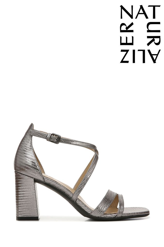 Buy Women s Sandals Grey Block Heel Footwear Online Next UK