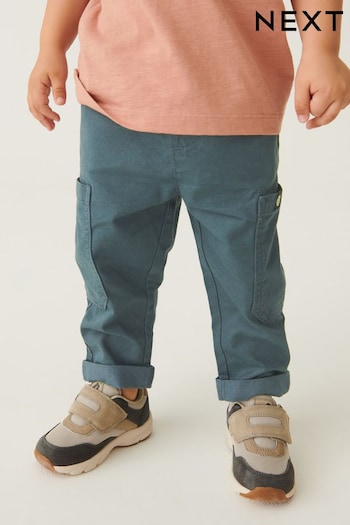 Teal Blue Side Pocket Pull-On Trousers (3mths-7yrs) (C18938) | £11 - £13