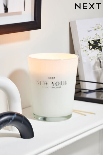 Jasmine & Orange Blossom Collection Luxe New York XL 3 Wick Scented Candle (C19015) | £22