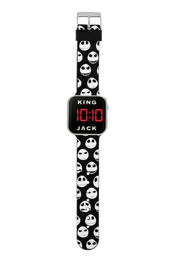 Peers Hardy Disney The Nightmare Before Christmas Black Strap LED Black Watch (C19417) | £13