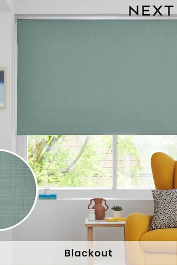 Sage Green Ready Made Moisture Resistant Roller Blackout Blind Textured (C19908) | £20 - £44