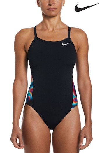 Nike revive Black Hydrastrong Multiprint Racerback Swimsuit (C19987) | £44