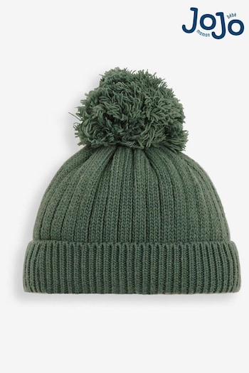 JoJo Maman Bébé Green Cosy Rib Hat (C19999) | £14.50