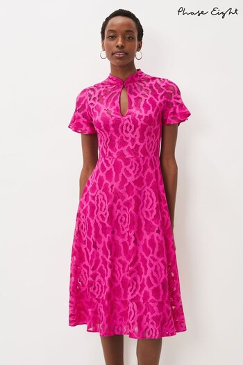 Phase Eight Pink Lulu Lace Dress (C20148) | £159