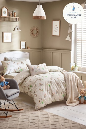 Peter Rabbit™ Natural Classic Watercolour Duvet Cover and Pillowcase Set (C20424) | £24 - £40