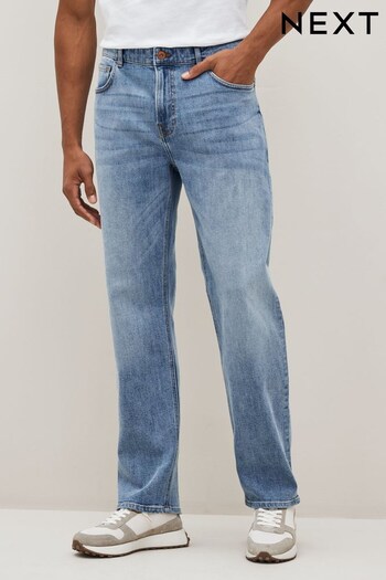 Light Blue Essential Stretch Relaxed Fit Jeans (C20448) | £30