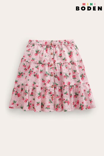 Boden Pink Double Cloth Midi Skirt (C20593) | £32 - £37