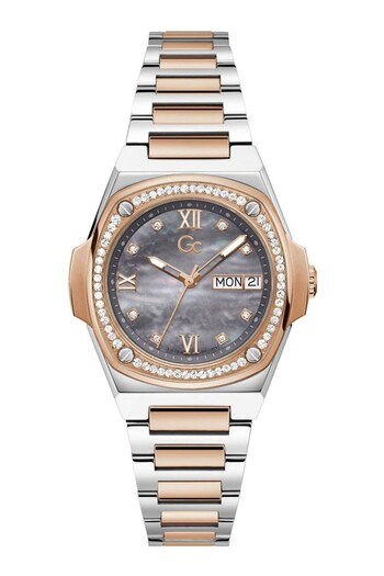 GC Ladies Silver Toned Coussin Shape Sport Chic Collection Watch (C20641) | £495