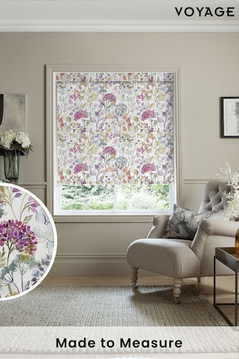 Voyage Lotus Purple Blackout Country Hedgerow Made to Measure Roller Blind (C20770) | £73