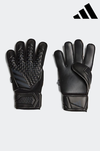 adidas Black Adult Predator Match Fingersave Goalkeeper Gloves (C20811) | £45