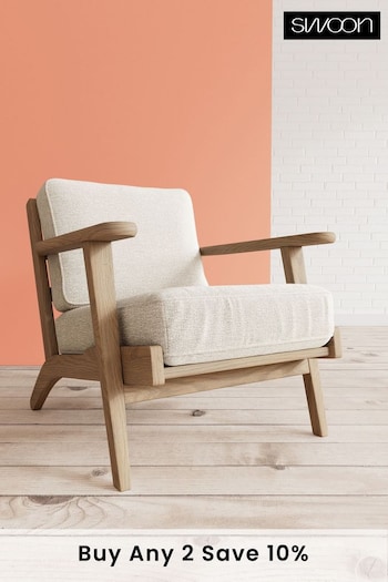 Swoon Houseweave Natural Chalk Karla Chair (C20869) | £849