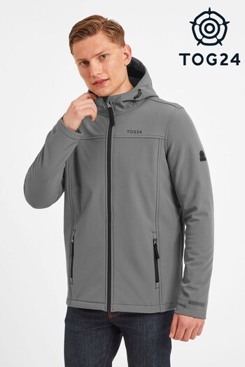 Tog 24 Grey Feizor Mens Hooded Softshell Jacket (C20961) | £45