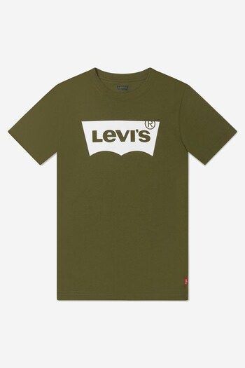 Boys Batwing Logo T-Shirt in Green (C20993) | £9 - £10