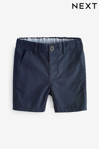 Navy Blue Chino mini Shorts (3mths-7yrs) (C21044) | £7 - £9