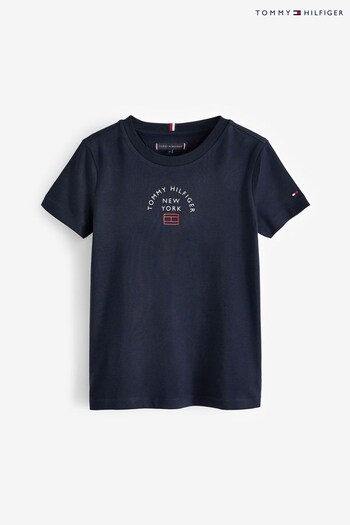 Tommy Hilfiger Blue Logo T-Shirt (C21175) | £25 - £30