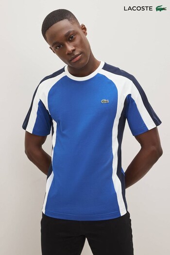 Lacoste Men Blue Core Graphics T-Shirt (C21210) | £60