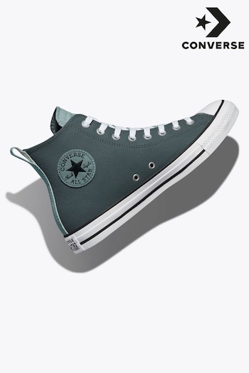 Converse Black Chuck Taylor Check High Top Trainers (C21215) | £70
