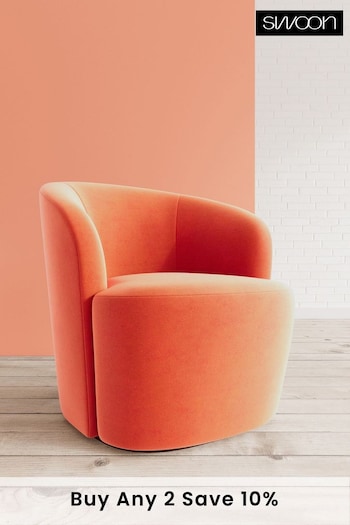 Swoon Easy Velvet Burnt Orange Ritz Chair (C21298) | £809